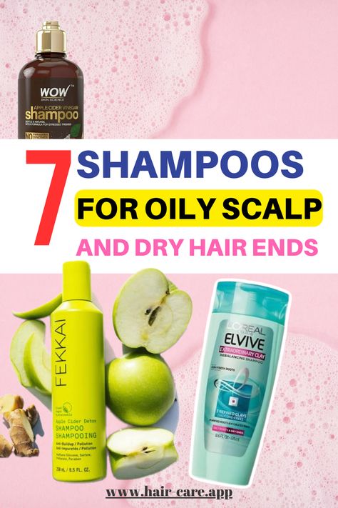 Check out 7 best shampoos that will help you to balance oily scalp and moisturize dry damaged hair ends. Include these hair products to your shopping list #hairproducts #haircare #targetfinds Best Shampoo For Oily Scalp And Dry Ends, Best Shampoo And Conditioner For Dry Hair, Oily Roots Dry Ends Hair, Shampoos For Oily Hair, Shampoo And Conditioner For Oily Hair, How To Use Hair Oil, Best Shampoo For Oily Hair, Best Shampoo For Hair Growth, Dry Hair Ends