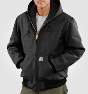 Carhartt Quilted Flannel Lined Jacket... for when cowboy winter finally defeats the indian summer. Duck Jacket, Carhartt Jacket, Hooded Jacket Men, Canvas Jacket, Men Carhartt, Active Jacket, Mens Flannel, Carhartt Mens, Work Jackets