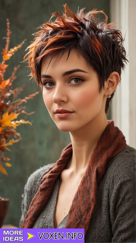 23 Messy Pixie Haircuts to Inspire Your Next Look Short And Sassy Haircut, Bangs Hairstyles Short, Messy Pixie Haircuts, Short Hair With Highlights, Short Pixie Hair, Pixie Cut With Highlights, Pixie Hair Color, 40 Hairstyles, Messy Pixie Haircut