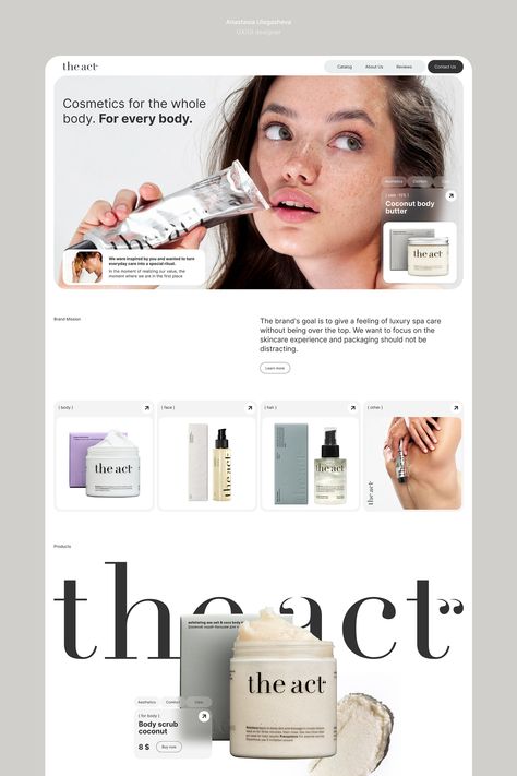 Uiux Design Website, Website Aesthetic Design, Lending Design, Faq Page Design, Beauty Website Design, Product Page Design, Cosmetic Web, Ui Ux 디자인, Website Design Inspiration Layout