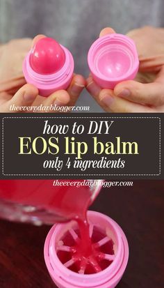 How To Make Lip Balm, Diy Eos Lip Balm, Face Recipes, Eos Diy, Homemade Lip Balm Recipe, Lip Balm Recipe, Diy Body Scrub Recipes, Homemade Lotion Bars, Diy Lip Balm Recipes