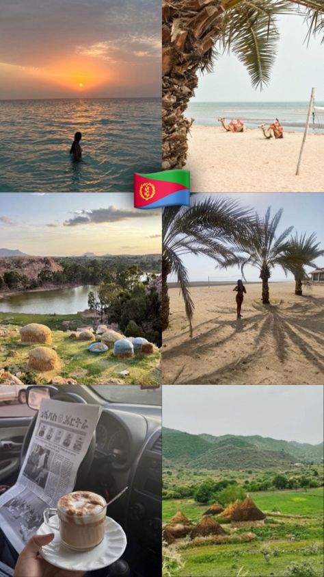 ♡💐 Eritrea , vacation, travel, nature explore, east africa, summer, beaches, red sea, massawa, keren, asmara, huts , eritrean flag, eritrean beauty, green, ኤርትራ #eritrea #travelgram #vacationstyle Eritrea Wallpaper, Eritrean Independence Day, Comforting Wallpaper, Eritrea Aesthetic, Eritrean Independence, Eritrea Culture, Eritrean People, Ethiopian Bible, Eritrean Culture