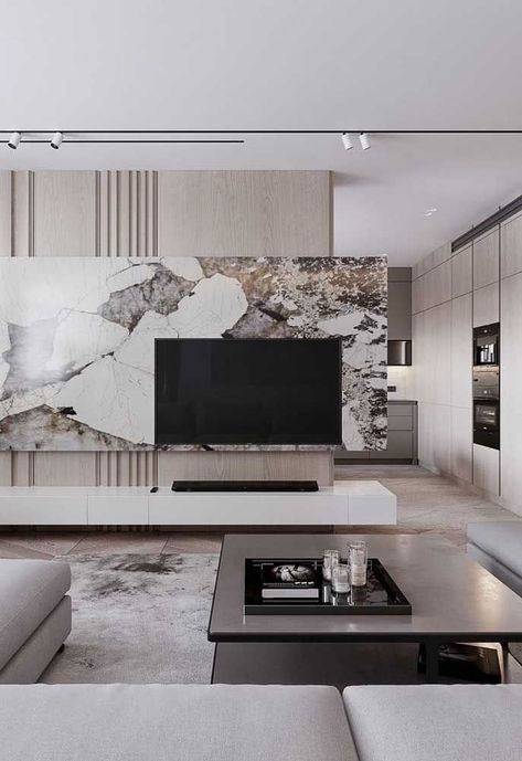 Modern Tv Room, تصميم داخلي فاخر, Living Room Tv Unit, Tv Room Design, Tv Wall Design, Design Room, Living Room Design Decor, غرفة ملابس, Living Room Tv Wall