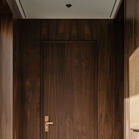 Ovadia Bros Studio. on Instagram: "Walnut door design, flush set with concealed hinges 🪵" Walnut Doors Interior, Walnut Interior Doors, Walnut Interior, Door Jam, Flush Door, Walnut Doors, Flush Doors, Concealed Hinges, Interior Doors