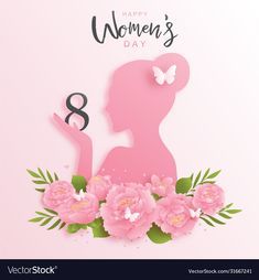 Happy March 8 Womens Day, Woman's Day Card, 8th Of March Art, March 8 Womens Day Cards, 8th March Women's Day Card, 8 March Ideas, Womens Day Card Ideas, Women's Day Decoration Ideas, 8 March Women's Day Ideas