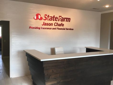 State Farm Office, Farm Office, Create Cultivate, Wall Signage, State Farm, Farm Decor, Office Ideas, Home Improvement, Home Decor Decals