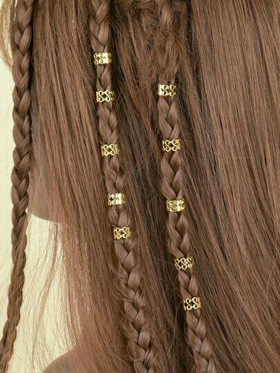 Hair Jewelry For Braids, Braid Accessories, Hair Charms, Hair Cuffs, Braided Hair, Hair Wraps, Hair Rings, Hair Hoops, Hair Strand