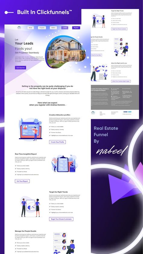 Real Estate Funnel Design| Sale Funnel Sales Funnel Website Design, Real Estate Funnel Design, Click Funnels Design, Sales Funnel Design Landing Pages, Sale Funnel, Course Funnel, Sales Funnel Design, Website Development Services, Sales Funnel