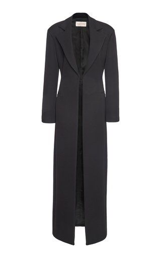 Women's Valentino Fall/winter 2023 Collection | Moda Operandi Valentino Coat, Valentino Black, 2023 Collection, Wool Blend Coat, Winter 2023, Fashion 2020, Tie Dress, Striped Knit, Dress Codes