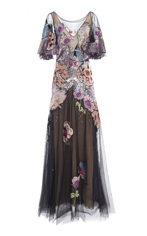 Sukienki Maksi, Alternative Dress, Haute Couture Details, Embroidered Tulle, Tulle Gown, Temperley London, Beautiful Gowns, Fancy Dresses, Mother Of The Bride Dresses