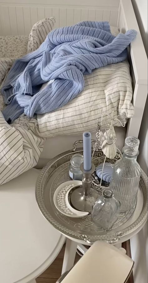 Light Blue Clean Aesthetic, Blue January Aesthetic, Croquette Aesthetic Blue, Coastal Blue Aesthetic, Blue Couqutte, Coquette Room Aesthetic Blue, Blue Princess Room Aesthetic, Blue Feminine Bedroom, Blue Lifestyle Aesthetic