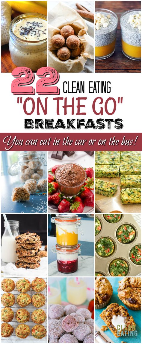 Simple Clean Breakfast Ideas, Teacher Recipes, Car Breakfast, Breakfast Kids, Morning Recipes, Clean Eating Kids, Eating On The Go, Clean Breakfast, Skipping Breakfast