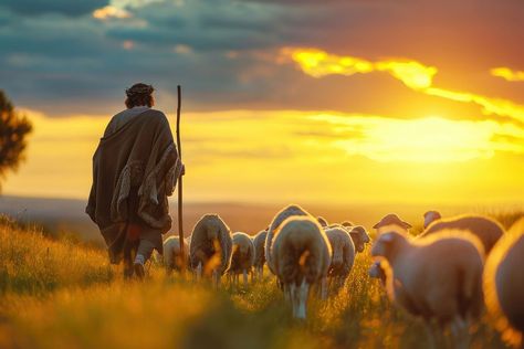 Jesus sheep photography livestock. | premium image by rawpixel.com / Tong Jesus With Sheep, David Kills Goliath, Sheep And Shepherd, Moses Burning Bush, Shepherd With Sheep, Sheep Photography, Shepherd And Sheep, Jesus Cross Wallpaper, Feed My Sheep