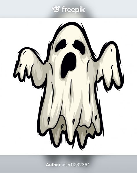 Espíritu fantasma de halloween Vector Pr... | Premium Vector #Freepik #vector #halloween #luz #dibujos-animados #celebracion Beautiful Pencil Drawings, Ghost Drawing, Image Halloween, Ghost Images, Ghost Cartoon, Halloween Drawings, Scary Art, Halloween Cartoons, A Ghost