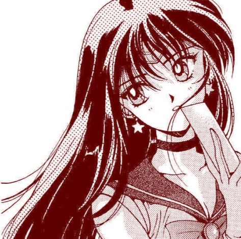 Rei Hino Icon, Sailor Moon Black, Pfp Ideas, Sailor Mars, Sailor Moon, Mars, Moon, Hair, Anime