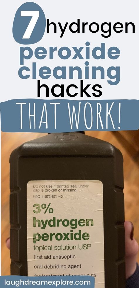 What are some good uses for hydrogen peroxide? These 7 hydrogen peroxide cleaning hacks will help you keep a clean home! I've actually tested these and can verify they work! Now, one of my best tips for cleaning is to use hydrogen peroxide when I can! Hydrogen Peroxide Cleaning Hacks, Diy Bathroom Cleaner Hydrogen Peroxide, Cabinet Degreaser Diy, Peroxide Cleaner, Hydrogen Peroxide Cleaning, Hydrogen Peroxide Cleaner, Diy Bathroom Cleaner, Floor Cleaning Hacks, Baking Soda Hydrogen Peroxide