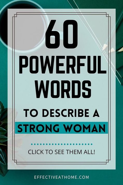 60 Powerful Adjectives To Describe A Strong Woman Powerful Adjectives, Female Entrepreneur Quotes Motivation, Adjectives To Describe People, Be A Strong Woman, Self Belief Quotes, Good Adjectives, Words To Describe People, Positive Adjectives, Strong Independent Woman