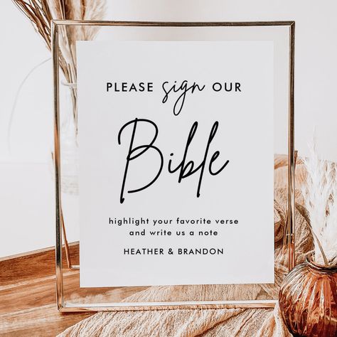 Sign A Bible Wedding, Bible For Guest Book At Wedding, Wedding Bible Signing, Sign The Bible Wedding, Please Sign Our Bible Wedding, Bible Signing At Wedding, Bible Guest Book, Wedding Day Signs, Bible Wedding