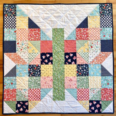 Baby Butterfly Patch for Jack’s Basket • Riceford Streams Butterfly Quilt Pattern, Colchas Quilting, Butterfly Patch, Kids Quilts, Butterfly Quilt, Quilt Square Patterns, Childrens Quilts, Scrap Quilt Patterns, Animal Quilts