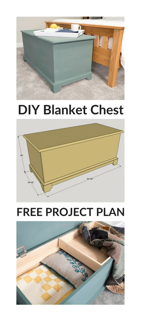 Diy Blanket Chest, Toy Box Diy, Diy Wood Chest, Diy Storage Trunk, Woodworking Beginner, Chest Woodworking Plans, Chests Diy, Best Murphy Bed, Murphy Bed Ideas