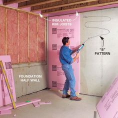 What To Do With Concrete Basement Walls, How To Frame A Wall On Concrete, Easy Basement Walls, How To Finish Basement Walls, Diy Basement Finishing On A Budget, Diy Basement Walls Cheap Budget, Basement Wall Storage Ideas, Frame Basement Walls, How To Cover Concrete Walls In Basement