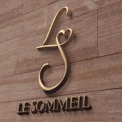 Ls Logo Design Letter, Hotel Logo Design Ideas, Spa Logo Design Ideas, Wedding Initials Logo, Ls Logo, Spa Logo Design, Jewelry Mood Board, Couples Decor, الفن الرقمي