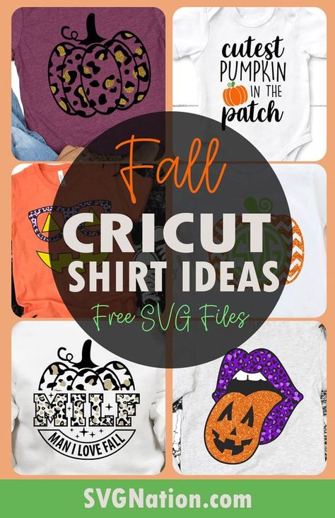 Free Fall Svgs For Cricut, Halloween Shirt Design Ideas, Fall Svg Files Free, Fall Cricut Shirts, Pumpkin Picking Pictures, Fall T Shirt Design Ideas, Thanksgiving Silhouette, Fall Tshirt Ideas, Shirt Ideas Cricut