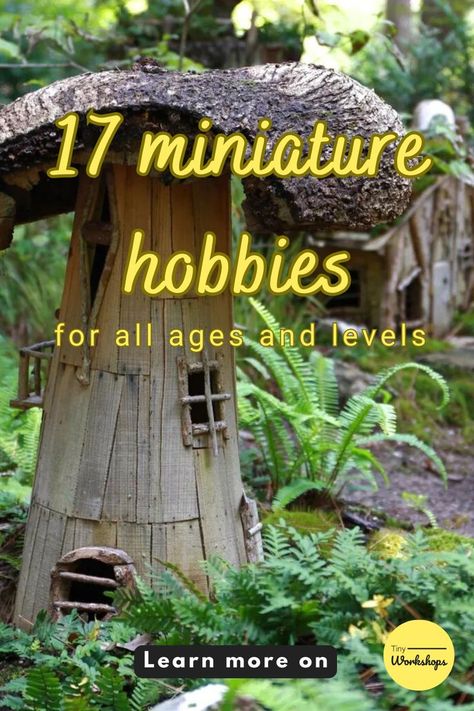 17 miniature hobbies for all ages and skill levels How To Make Fairy Garden, How To Build A Fairy Garden, Minature Gardens Fairy, How To Make A Fairy House, How To Make A Fairy Garden, Fairy Garden Crafts Diy, Fairy House Diy Natural Materials, Small Fairy Garden Ideas, Homemade Fairy Garden Ideas