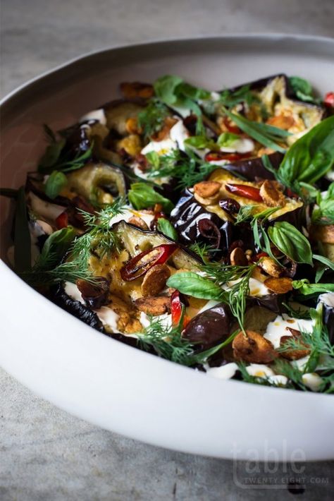 Yotam Ottolenghi, Yotam Ottolenghi Recipes, Yoghurt Dressing, Ottolenghi Recipes, Turkey Breast Recipe, Herb Salad, God Mat, Eggplant Recipes, Middle Eastern Recipes