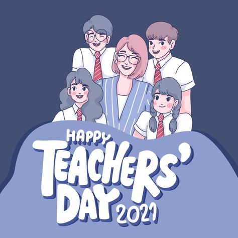 Mading Hari Guru, Teacher Illustration Character, Teacher Illustration Cute, Teacher Art Drawing, Teacher Day Design, Happy Teachers Day Poster, Teachers Day Illustration, About Teachers Day, Teacher Drawing