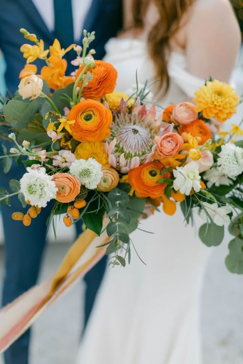 Bright Bridal Bouquet, Yellow Bridal Bouquet, Dahlia Bridal Bouquet, Bright Wedding Bouquet, Ranunculus Wedding Bouquet, Yellow Bridal Bouquets, Ranunculus Wedding, Orange Bridal Bouquet, Orange Wedding Bouquet