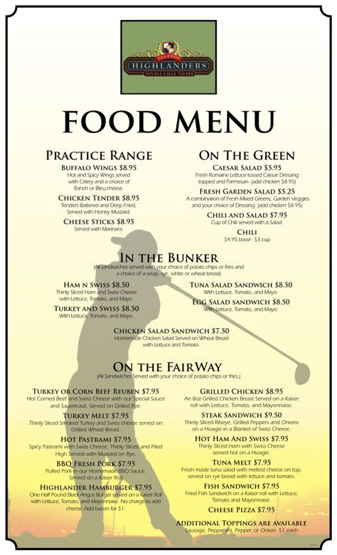 Golf Menu Design, Golf Course Menu Ideas, Golf Course Restaurant, Golf Course Restaurant Design, Restaurant Design Rustic, Pizzeria Menu, Amber Design, Menu Design Layout, Menu Signage