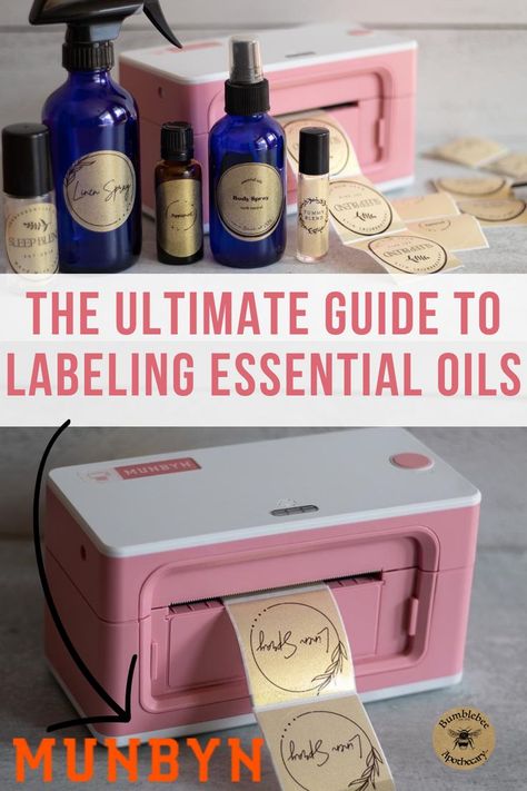 Whether you’re just getting started with essential oils or you have a nice collection, organization is important. You want to easily see at a glance which oils are which. If you make and gift or sell products using essential oils, such as roller bottles or skincare products, you need to know the best ways to label essential oils. Having durable and professional-looking labels is important! You won’t want to miss these must-have tips on how to label essential oils. Essential Oil Roller Bottle Labels, Collection Organization, Essential Oil Spray Recipes, Essential Oil Products, Roller Bottle Labels, Essential Oil Roller Balls, Essential Oils Collection, Essential Oil Labels, Making Essential Oils