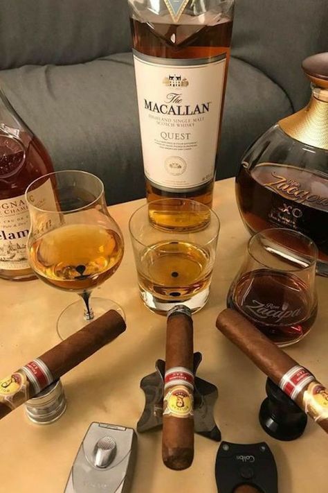 Zigarren Lounges, Macallan Whisky, Whiskey Girl, Manly Stuff, Coffee With Alcohol, Premium Cigars, Cuban Cigars, Good Cigars, Pipes And Cigars