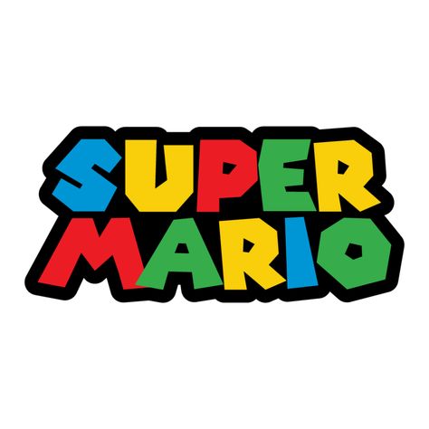 Free download Super Mario logo Super Mario Free, Super Mario Logo, Mario Logo, Happy Birthday B, Baby Food Jar Crafts, Super Mario Bros Party, Makeup By Mario, Mario Bros Party, Karakter Marvel