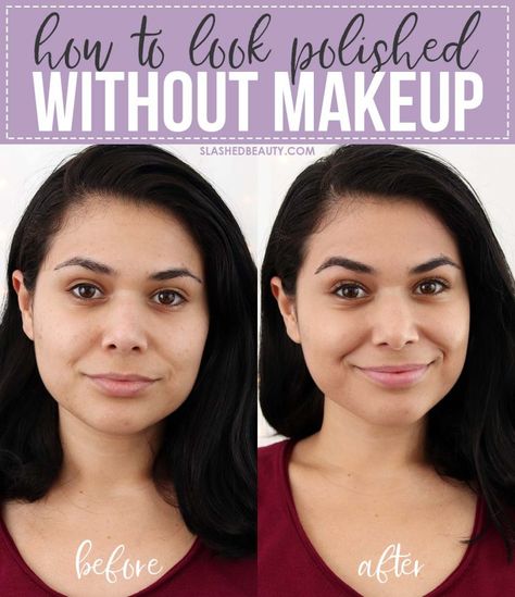 No Eyemakeup Makeup Look, No Eye Shadow Makeup Look, How To Have A Pretty Face Without Makeup, Makeup Vs No Makeup Faces, No Makeup Beauty Tips, Going Makeup Free, No Makeup Routine, No Transfer Makeup, No Eye Makeup Look Natural