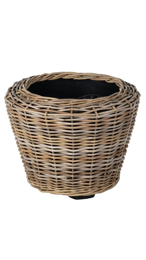 PRICES MAY VARY. Give your houseplants a new life by displaying them in an elegant hand-woven basket. Add a touch of coastal chic to your interior in an instant! With its solid, non-removable plastic plant pot inside and a protective finish, you can safely use this as an outdoor basket planter. Available in X-Small, Small, Medium, Large, and X-Large sizes Planter Basket, Plastic Plant Pots, Indoor Outdoor Planter, Basket Planters, Outdoor Planter, Coastal Chic, Woven Basket, Plastic Pots, Outdoor Planters