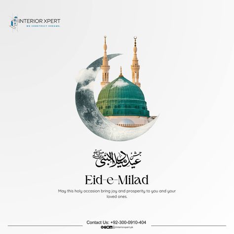 On this special day, may we all strive to embody the teachings of peace and love. Happy Eid Milad Un Nabi! 🌙 @interiorxpert.pk SMC (PRIVATE) LTD. #interiorxpert #eidmiladunnabiﷺ #interiordesign #interiorarchives #lahore #pakistan Eid E Milad, Eid Milad Un Nabi, Milad Un Nabi, Eid Milad, Lahore Pakistan, Happy Eid, Peace And Love, Special Day, Interior And Exterior