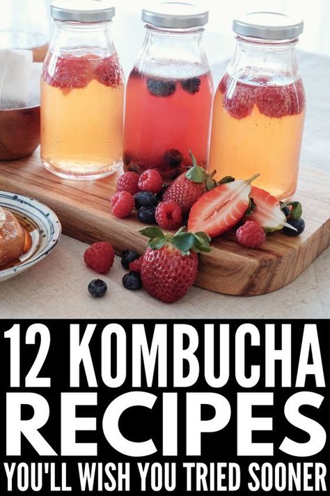 Kombucha Flavors Recipes, Kombucha Recipes, Kombucha Benefits, Kombucha Flavors, Kombucha Recipe, Homemade Kombucha, Kombucha Tea, Pasti Sani, Fermentation Recipes