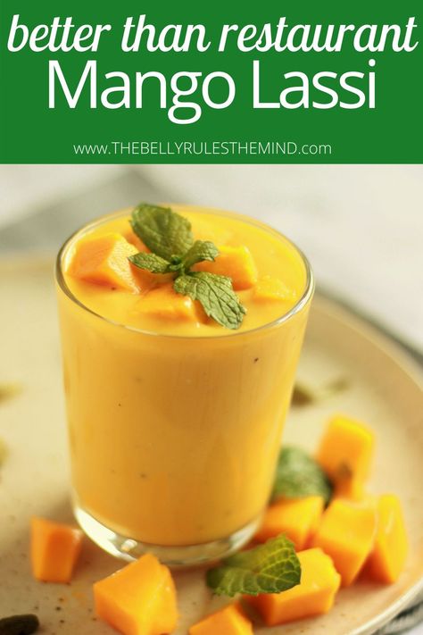 Vegan Mango Lassi, Mango Lassi, Best Vegetarian Recipes, Mango Recipes, Mango Coconut, Delicious Vegetarian, Yummy Eats, Raw Food, Best Appetizers