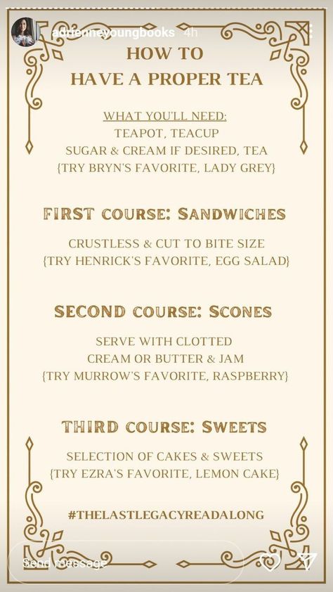 Yea Party Snack Ideas, Church Ladies Tea Party, Dinner Party Planning, Tea Party Menu, Hangout Ideas, Tea Etiquette, Fortieth Birthday, Cocoa Drink, Elegant Food