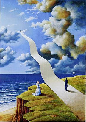 The Shape of Intimate Illusion: rafal olbinski Rafal Olbinski, Illusion Kunst, Art Visionnaire, Magic Realism, Kunst Inspiration, Rene Magritte, Surrealism Painting, Joan Miro, Illusion Art