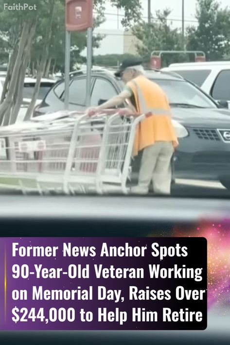 A former news anchor went above and beyond to help a 90-year-old veteran retire after seeing him working on Memorial Day. #veteran #memorialday #actsofkindness Christian Stories, Positive Stories, Matthew 25, Air Force Veteran, Winn Dixie, Christian Music Videos, Inspirational Stories, Small Acts Of Kindness, Veterans Memorial