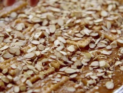 Sweet Almond Crackers Recipe | Ree Drummond | Food Network Side Dishes Veggies, Almond Crackers, White Chocolate Bread Pudding, Recipes Side Dishes, Baby Highlights, How To Cook Liver, Soup Appetizers, Cracker Recipes, Ree Drummond