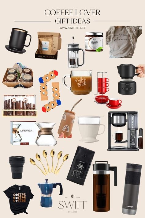 Coffee Lover Gift Ideas, Coffee Gadgets, Gift Ideas For Coffee Lovers, Coffee Lover Gifts Basket, Chemex Coffee, Lover Gift Ideas, Coffee Lovers Gift, Coffee Box, Coffee Shop Aesthetic