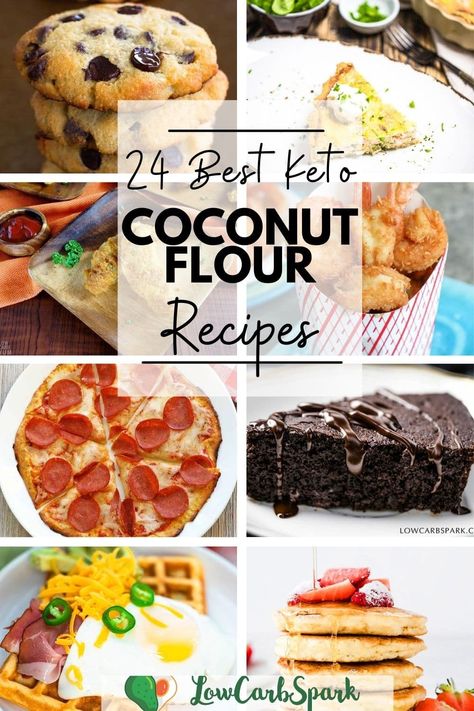 Flour Recipes Easy, Keto Coconut Flour Recipes, Coconut Flour Desserts, Recipes Using Coconut, Flour Desserts, Recipes Using Coconut Flour, Low Sugar Dinners, Coconut Flour Cookies, Low Carb Soup Recipes