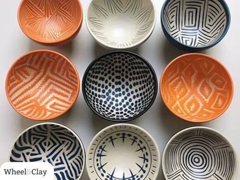 Ideas For Painting Pottery Bowls & Mugs | Wheel & Clay Pottery Bowl Painting, Pottery Bowl Ideas, Pottery Bowl Painting Ideas, Bowl Painting Ideas, Bowl Painting, Sharpie Colors, Ideas For Painting, Painting Pottery, Bowl Ideas