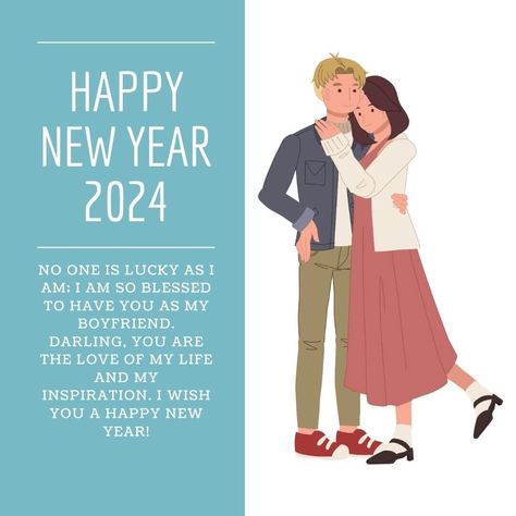 70 Best New Year 2024 Wishes for the Boyfriend  - iPhone2Lovely New Years Wishes, Message To Your Boyfriend, Wishes For Boyfriend, 2024 Wishes, Take The Chance, You Are My Rock, Long Distance Boyfriend, New Year Message, Happy New Year 2024