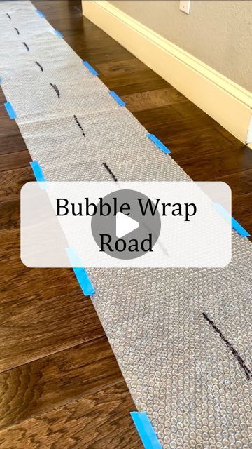 Jordan | Occupational Therapist | Baby & Toddler Play on Instagram: "Next time you get bubble wrap in a package… SAVE it!!!   Bubble wrap runway/road  is magical. Trust me on this one. It’s simple, inexpensive ( if not free!), and it promotes development. Kids love this.   Bubble wrap provides a unique kind of auditory, tactile, and proprioceptive input.   Let your child use their fingers to pop it- great for hand strengthening and fine motor skills!   Encourage them to jump, stomp or do silly animal walks (bear crawl, crab walk) down the bubble wrap- this provides proprioceptive feedback and promotes gross motor skills!   Use all the fun toy cars or even toy animals to walk or race down the road. The possibilities are endless.   Save this for later and send to a friend! ❤️ @teachersloveha Animal Walks, Proprioceptive Input, Hand Strengthening, Bear Crawl, Send To A Friend, Toy Animals, Gross Motor Activities, Toddler Play, Occupational Therapist