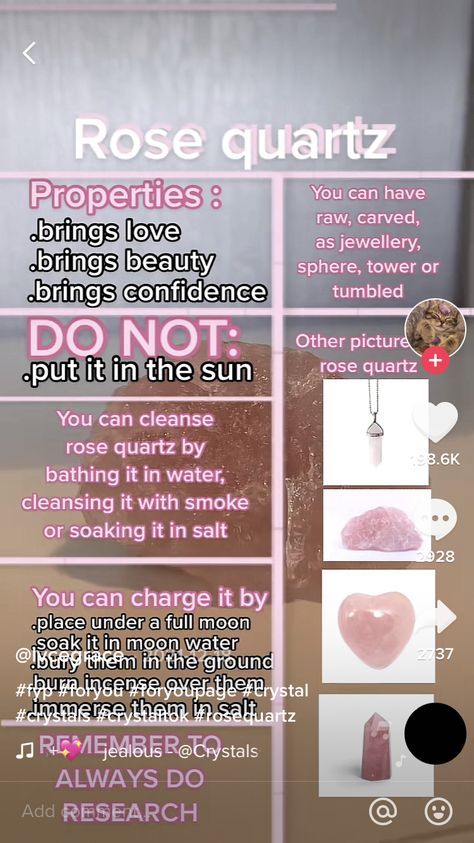 How To Clean Rose Quartz Crystal, How To Recharge Rose Quartz, How To Charge Rose Quartz, Homemade Foot Scrub, Rose Quartz Properties, Crystals For Manifestation, Teen Friends, Witch Spirituality, Witch Stuff